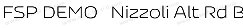 FSP DEMO   Nizzoli Alt Rd Black字体转换
